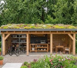 lekki dach zielony zastosowanie na wiata ogrodowa