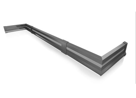 cokół przyścienny aluminiowy do tarasów i balkonów - system