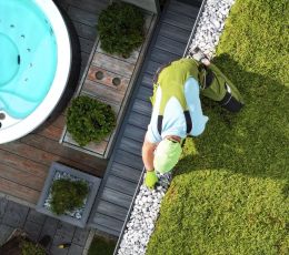 lekki dach zielony łatwy montaż na altance ogrodowej