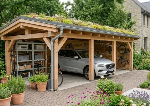 Lekkie rozwiązania na dachy zielone w uprawie ekstensywnej wiaty altany