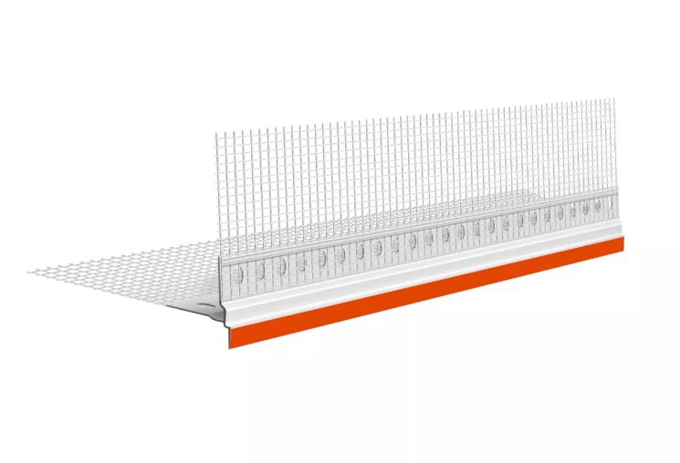 profil PVC okapnikowy z paskiem i siatką MAX 145g
