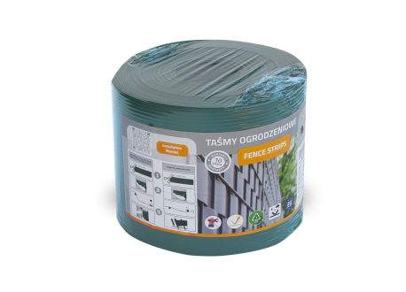 Taśma na ogrodzenie zielona RAL 6005