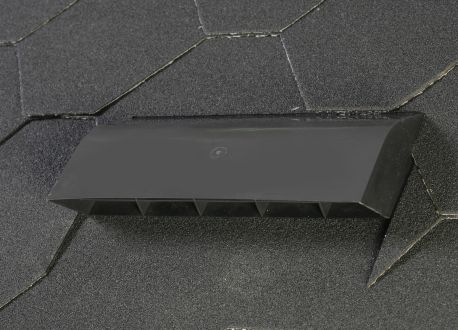 wywietrznik połaciowy do gontów z PVC odpornego na UV, kolor czarny, wymiar zewnętrzny 500 x 300mm